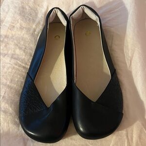 Xero Phoenix Shoes Black Leather Barefoot Ballet Flats Size 10